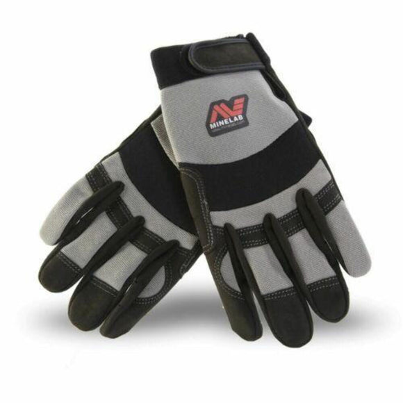 Minelab Digging Gloves Grey & Black
