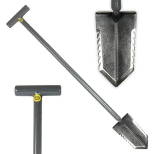 Lesche Sampson Pro-Series T-Handle Shovel 31” with Double Sided Serration