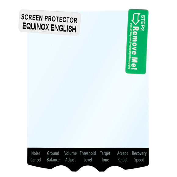 Minelab Equinox 600 & 800 Series Metal Detector English Screen Protector 5 Pack